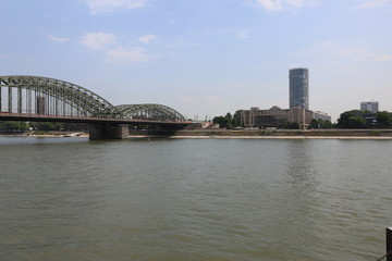 Naklejka premium Köln Rheinbrücke Köln Deutz