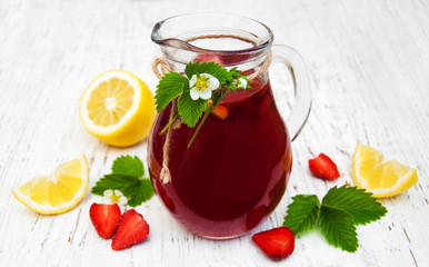 Summer strawberry drink