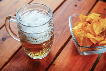Beer and chips