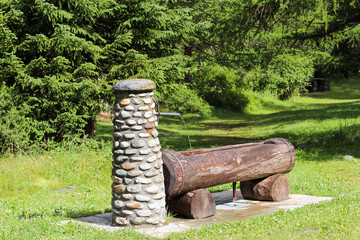 Fototapeta premium Valle d'Aosta , fontana