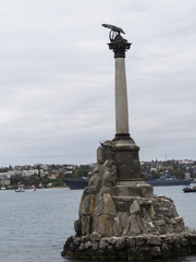 Monument to the flooded ships