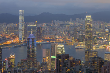 Obraz premium Miasto Hongkong