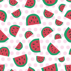 seamless pattern watermelon
スイカのパターン