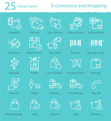 Vector e-commerce icons