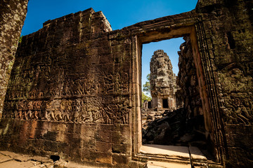 Naklejka premium Bayon temple Angkor Thom Cambodia