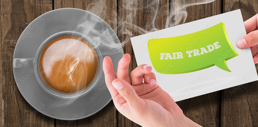 Poster composite image of hand showing card