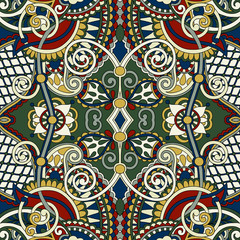 authentic seamless floral geometric pattern