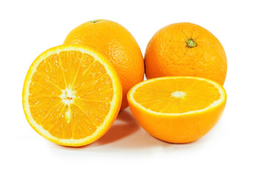 Oranges on white stock-image