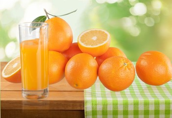 Orange, Fruit, Isolated.