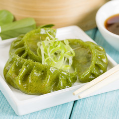 Jiaozi - Oriental vegetable chive dumplings