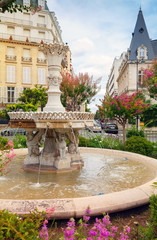 Fountain of the Place Francois 1er, Paris, France