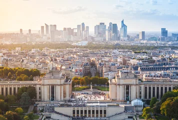 Möbelaufkleber Cityscape of new Paris City, France © evannovostro