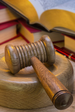 Auctioneer or Judges Gavel - Isolated