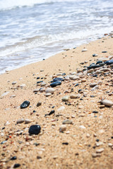 Sea sand with pebbles