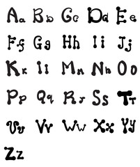 Elegant style font set Vector 15