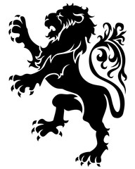 Naklejka premium Heraldic lion