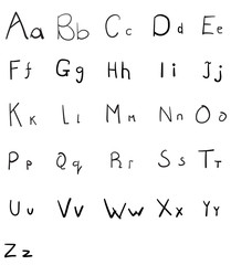 Elegant style font set Vector 19