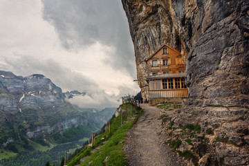 Berggasthaus Äscher, Appenzellerland, Schweiz