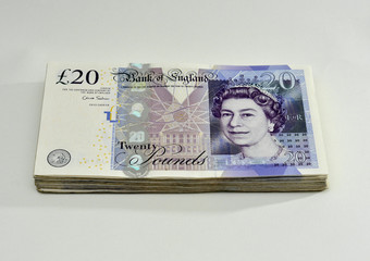 A grand. £1000 in £20 notes