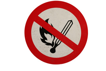 No smoking sign / symbol. Isolated on a white background.