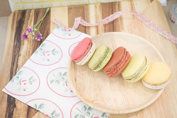 colorful macarons