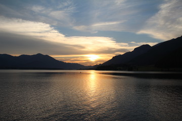 Sonnenuntergang auf dem Wolfgangsee