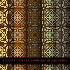 vector wallpaper seamless flower pattern 