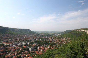 Вид на с. Провадия с гор (Болгария) 