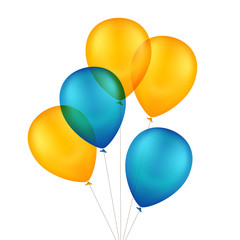 Vector Multicolored Colorful Balloons