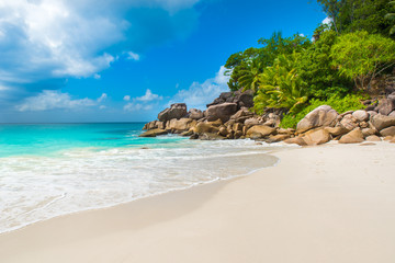 Seychelles - Paradise beach on island 