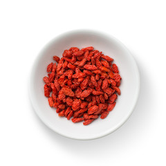 Goji berry isolated on white background