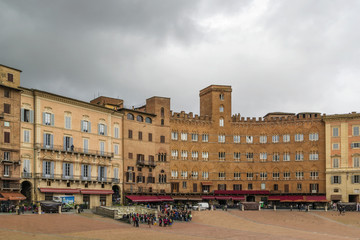 Fototapeta na wymiar Piazza del Campo, Siena, Italy