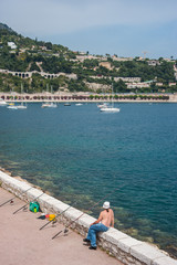 Obraz premium fishing on the French riviera