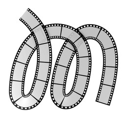 Film strip alphabet letter