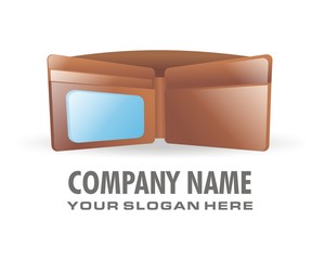 wallet purse finance logo image vector