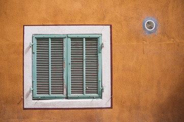 closed shuttered window wall texture abstract