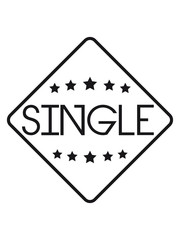 Single warning sign warning star
