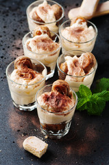 Traditioanl italian tiramisu cake