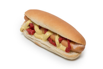 Hot Dog on white