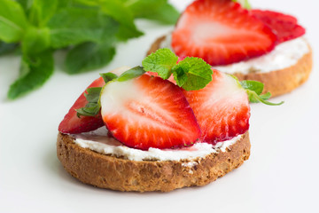 crispy with strawberry