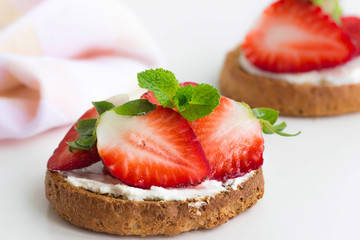 crispy with strawberry