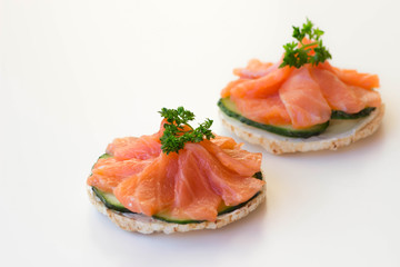 crispy with salmon