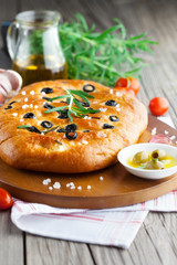 Italian focaccia bread