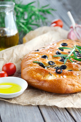 Italian focaccia bread