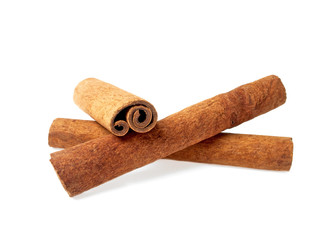 Cinnamon isolated on white background