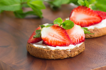 crispy with strawberry