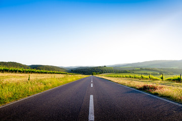 country road in Tuscany, Italy