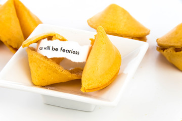 open fortune cookie - YOU WILL BE FEARLESS
