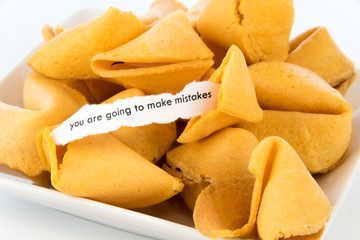 open fortune cookie - YOU ARE GOING TO MAKE MISTAKES