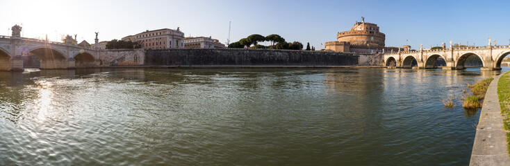 Castle Sant'Angelo and Bridge of the Angels - Rome